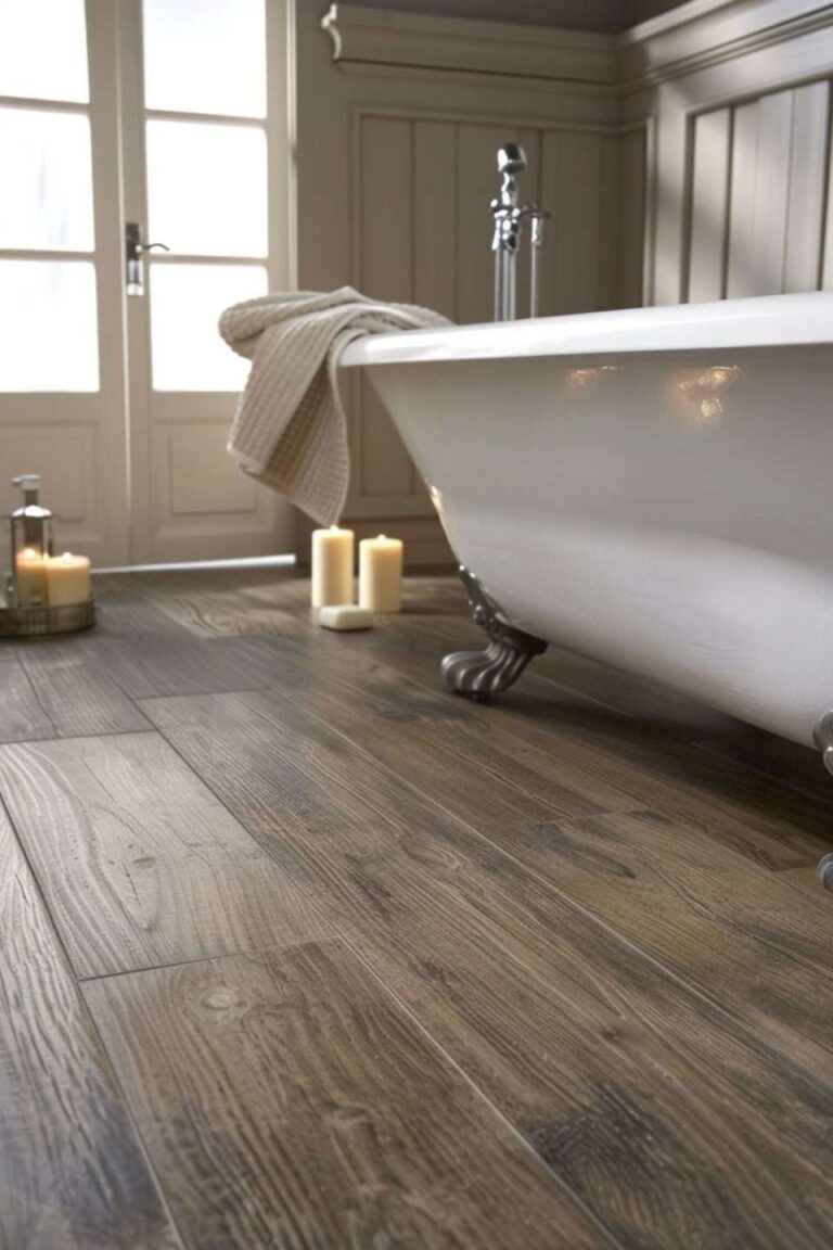 Bathroom Remodel Greenville NC wood flooring