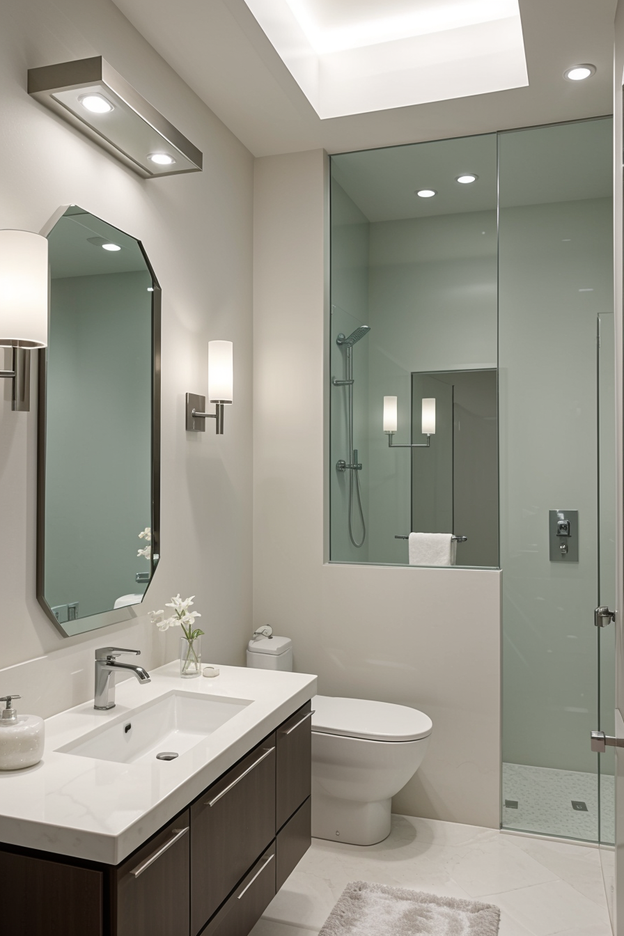 Bathroom Remodel Greenville NC light 3 way