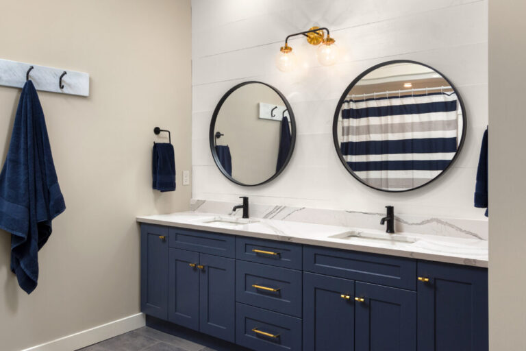 Bathroom Remodel Greenville NC him and her cabiniet set