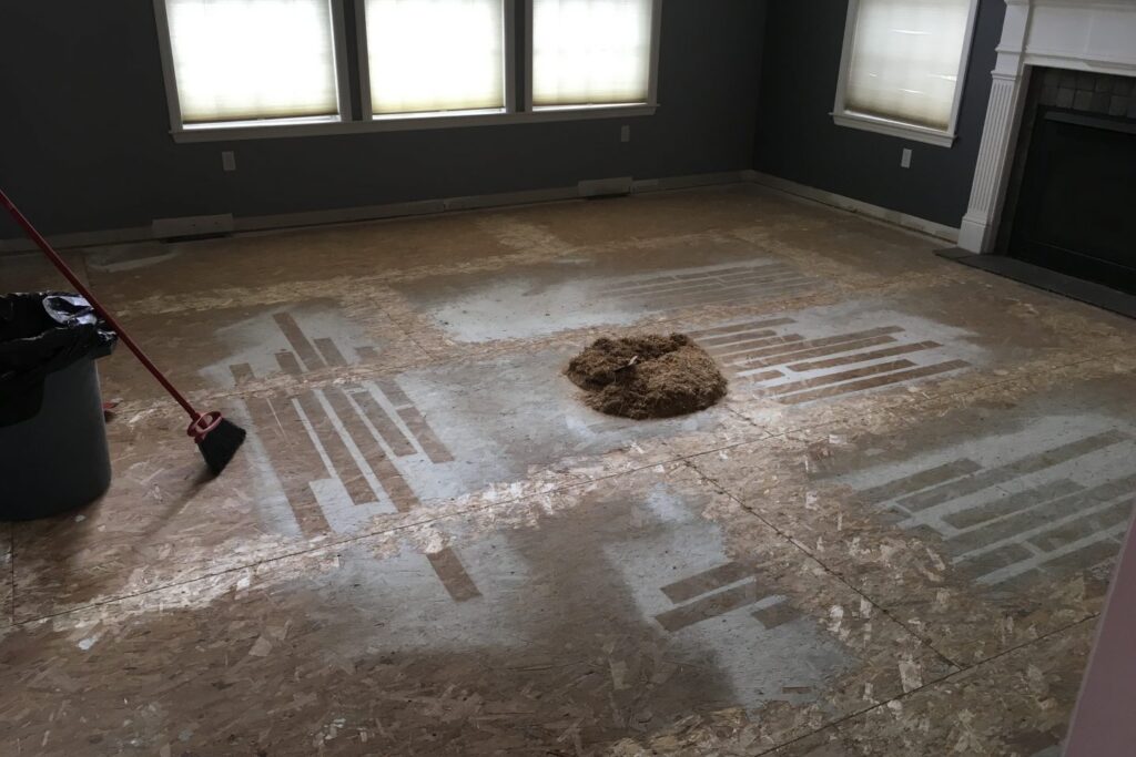 Bathroom Remodel Greenville NC subfloor