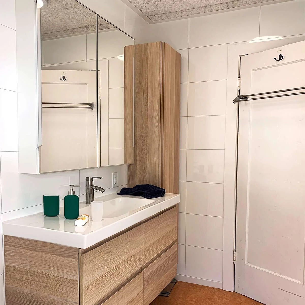 Bathroom Remodel Greenville NC wall and cabintry